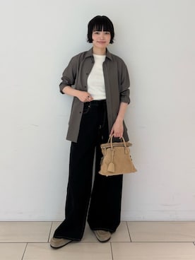 「EDITION（エディション）のアイテム（パンツ）」を使った、SakamotoTOMORROWLANDさん（レディース・163cm）の夏コーディネート