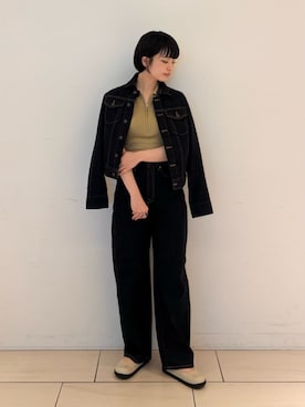 「EDITION（エディション）のアイテム（パンツ）」を使った、SakamotoTOMORROWLANDさん（レディース・163cm）の夏コーディネート