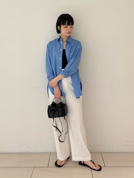 「EDITION（エディション）のアイテム」を使った、SakamotoTOMORROWLANDさん（レディース・163cm）の夏コーディネート