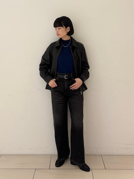 「モックネック」｜SakamotoTOMORROWLANDさん（レディース・163cm）の秋コーディネート