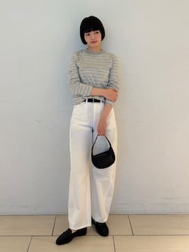 「EDITION（エディション）のアイテム（パンツ）」を使った、SakamotoTOMORROWLANDさん（レディース・163cm）の夏コーディネート