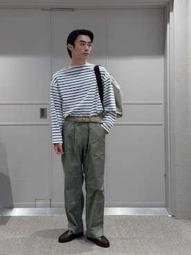 「SAINT JAMES（セントジェームス）のアイテム」を使った、ADACHIさん（メンズ・170cm）の秋コーディネート