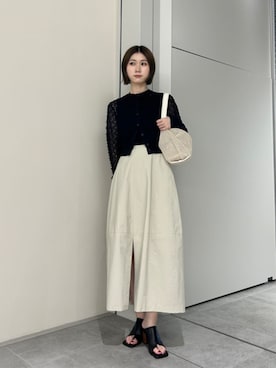 「BEAUTY&YOUTH UNITED ARROWS（ビューティーアンドユースユナイテッドアローズ）のアイテム（ショルダーバッグ）」を使った、BEAUTY&YOUTH WOMENSさん（レディース・163cm）の夏コーディネート