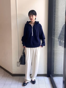 「Russell Athletic（ラッセルアスレティック）のアイテム」を使った、BEAUTY&YOUTH WOMENSさん（レディース・156cm）の秋コーディネート