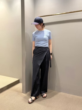 「BEAUTY&YOUTH UNITED ARROWS（ビューティーアンドユースユナイテッドアローズ）のアイテム（その他パンツ）」を使った、BEAUTY&YOUTH WOMENSさん（レディース・167cm）の夏コーディネート