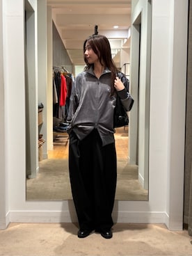「アイテム（ジャージ、グレー系）」を使った、BEAUTY&YOUTH WOMENSさん（レディース・158cm）の秋コーディネート