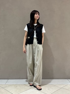 「NICOLAS LAINAS（ニコラスライナス）のアイテム」を使った、BEAUTY&YOUTH WOMENSさん（レディース・155cm）の夏コーディネート