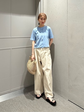 「BEAUTY&YOUTH UNITED ARROWS（ビューティーアンドユースユナイテッドアローズ）のアイテム（その他パンツ）」を使った、BEAUTY&YOUTH WOMENSさん（レディース・164cm）の夏コーディネート