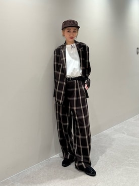 「Odds（オッズ）のアイテム（帽子）」を使った、BEAUTY&YOUTH WOMENSさん（レディース・164cm）の秋コーディネート