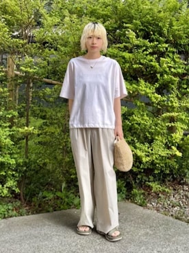「LAPUIS（ラピュイ）のアイテム」を使った、BEAUTY&YOUTH WOMENSさん（レディース・161cm）の夏コーディネート