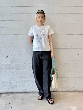 「LAPUIS（ラピュイ）のアイテム」を使った、BEAUTY&YOUTH WOMENSさん（レディース・161cm）の夏コーディネート