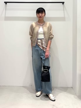「LE VERNIS（ル・ベルニ）のアイテム」を使った、BEAUTY&YOUTH WOMENSさん（レディース・161cm）の夏コーディネート