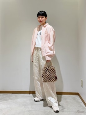 「BEAUTY&YOUTH UNITED ARROWS（ビューティーアンドユースユナイテッドアローズ）のアイテム（その他パンツ）」を使った、BEAUTY&YOUTH WOMENSさん（レディース・158cm）の夏コーディネート