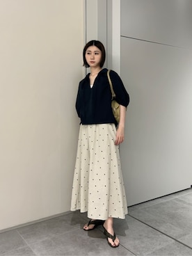 「BEAUTY&YOUTH UNITED ARROWS（ビューティーアンドユースユナイテッドアローズ）のアイテム（ショルダーバッグ）」を使った、BEAUTY&YOUTH WOMENSさん（レディース・163cm）の夏コーディネート