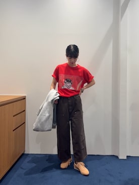 「MONKEY TIME（モンキータイム）のアイテム（パンツ）」を使った、BEAUTY&YOUTH WOMENSさん（レディース・154cm）の夏コーディネート