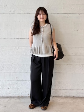 「LAPUIS（ラピュイ）のアイテム」を使った、BEAUTY&YOUTH WOMENSさん（レディース・155cm）の夏コーディネート