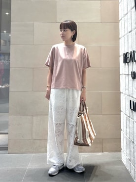 「beej（ビージ）のアイテム」を使った、BEAUTY&YOUTH WOMENSさん（レディース・158cm）の夏コーディネート