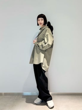 「HANES(ヘインズ)のアイテム」を使った、BEAUTY&YOUTH WOMENSさん(レディース・155cm)の夏コーディネート