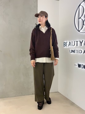 「LAPUIS（ラピュイ）のアイテム」を使った、BEAUTY&YOUTH WOMENSさん（レディース・169cm）の秋コーディネート