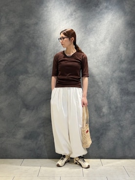 「BEAUTY&YOUTH UNITED ARROWS（ビューティーアンドユースユナイテッドアローズ）のアイテム（その他パンツ）」を使った、BEAUTY&YOUTH WOMENSさん（レディース・158cm）の夏コーディネート