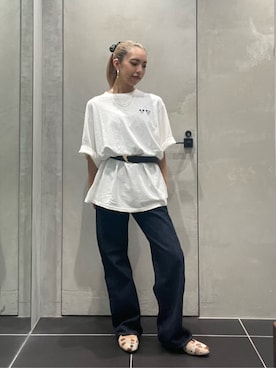 「LAPUIS（ラピュイ）のアイテム」を使った、BEAUTY&YOUTH WOMENSさん（レディース・155cm）の夏コーディネート
