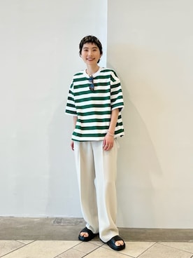 「PAES（ペイズ）のアイテム」を使った、BEAUTY&YOUTH WOMENSさん（レディース・158cm）の夏コーディネート
