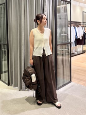 「アイテム（折りたたみ傘）」を使った、BEAUTY&YOUTH WOMENSさん（レディース・159cm）の夏コーディネート