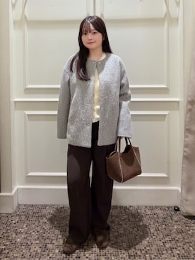 「LAPUIS（ラピュイ）のアイテム」を使った、BEAUTY&YOUTH WOMENSさん（レディース・155cm）の秋コーディネート
