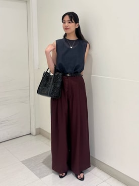 「BEAUTY&YOUTH UNITED ARROWS（ビューティーアンドユースユナイテッドアローズ）のアイテム（その他パンツ）」を使った、BEAUTY&YOUTH WOMENSさん（レディース・167cm）の夏コーディネート