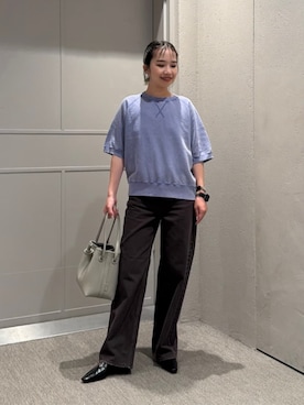 「upperhights（アッパーハイツ）のアイテム」を使った、BEAUTY&YOUTH WOMENSさん（レディース・158cm）の夏コーディネート