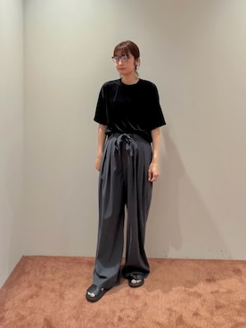 「BEAUTY&YOUTH UNITED ARROWS（ビューティーアンドユースユナイテッドアローズ）のアイテム（その他パンツ）」を使った、BEAUTY&YOUTH WOMENSさん（レディース・163cm）の夏コーディネート
