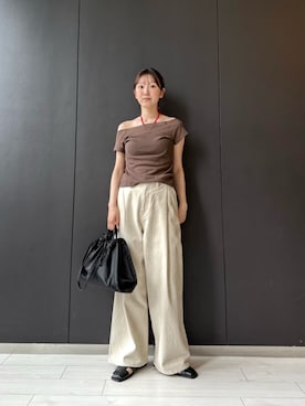 「MILLER（ミラー）のアイテム」を使った、BEAUTY&YOUTH WOMENSさん（レディース・162cm）の夏コーディネート