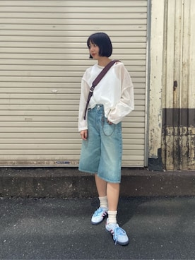 「LAPUIS（ラピュイ）のアイテム」を使った、BEAUTY&YOUTH WOMENSさん（レディース・166cm）の夏コーディネート
