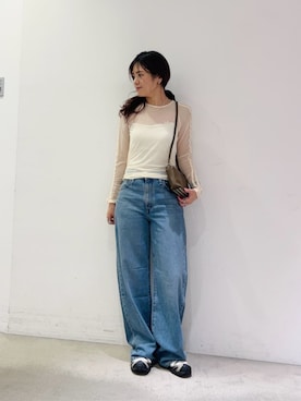 「YAHKI（ヤーキ）のアイテム」を使った、BEAUTY&YOUTH WOMENSさん（レディース・158cm）の夏コーディネート