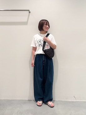 「BEAUTY&YOUTH UNITED ARROWS（ビューティーアンドユースユナイテッドアローズ）のアイテム（その他パンツ）」を使った、BEAUTY&YOUTH WOMENSさん（レディース・155cm）の夏コーディネート