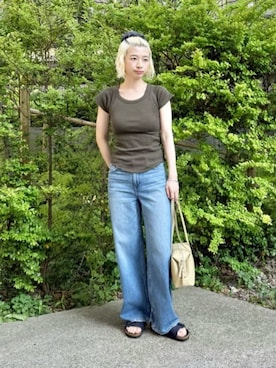 「upperhights（アッパーハイツ）のアイテム」を使った、BEAUTY&YOUTH WOMENSさん（レディース・161cm）の夏コーディネート