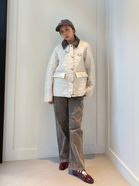 「Barbour（バブアー）のアイテム」を使った、BEAUTY&YOUTH WOMENSさん（レディース・155cm）の秋コーディネート