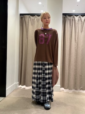 「AMERICANA（アメリカーナ）のアイテム」を使った、BEAUTY&YOUTH WOMENSさん（レディース・162cm）の秋コーディネート