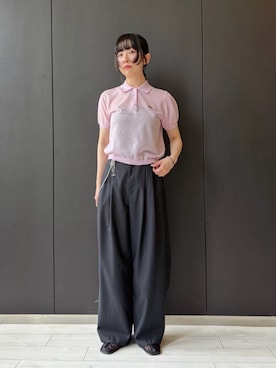 「LAPUIS（ラピュイ）のアイテム」を使った、BEAUTY&YOUTH WOMENSさん（レディース・161cm）の夏コーディネート