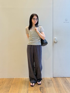 「Ciqi（シキ）のアイテム」を使った、BEAUTY&YOUTH WOMENSさん（レディース・162cm）の夏コーディネート