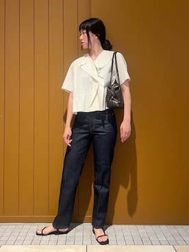 「BEAUTY&YOUTH UNITED ARROWS（ビューティーアンドユースユナイテッドアローズ）のアイテム（ショルダーバッグ）」を使った、BEAUTY&YOUTH WOMENSさん（レディース・164cm）の夏コーディネート