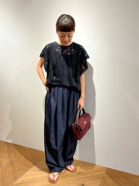 「BEAUTY&YOUTH UNITED ARROWS（ビューティーアンドユースユナイテッドアローズ）のアイテム（シャツ/ブラウス）」を使った、BEAUTY&YOUTH WOMENSさん（レディース・152cm）の夏コーディネート