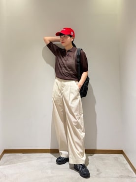 「BEAUTY&YOUTH UNITED ARROWS（ビューティーアンドユースユナイテッドアローズ）のアイテム（その他パンツ）」を使った、BEAUTY&YOUTH WOMENSさん（レディース・158cm）の夏コーディネート