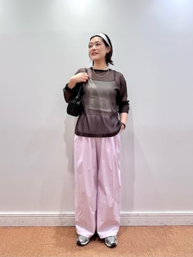 「YAHKI（ヤーキ）のアイテム」を使った、BEAUTY&YOUTH WOMENSさん（レディース・167cm）の夏コーディネート