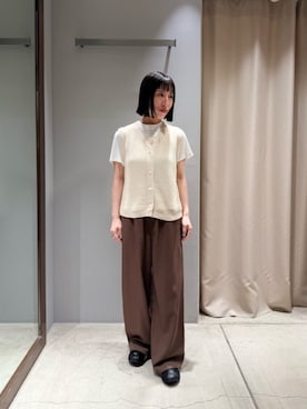 「BEAUTY&YOUTH UNITED ARROWS（ビューティーアンドユースユナイテッドアローズ）のアイテム（その他パンツ）」を使った、BEAUTY&YOUTH WOMENSさん（レディース・147cm）の夏コーディネート