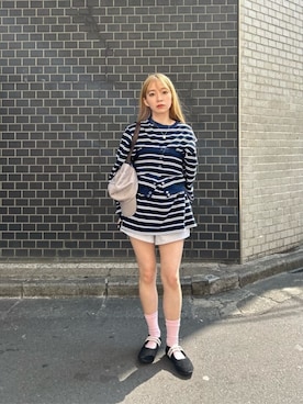 「ER（イーアール）のアイテム」を使った、BEAUTY&YOUTH WOMENSさん（レディース・146cm）の夏コーディネート