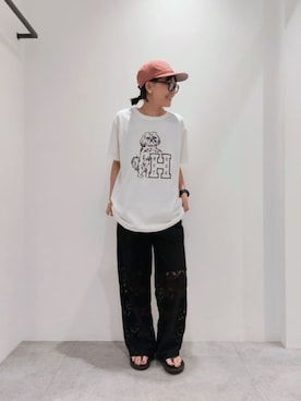 「LAPUIS（ラピュイ）のアイテム」を使った、BEAUTY&YOUTH WOMENSさん（レディース・153cm）の夏コーディネート