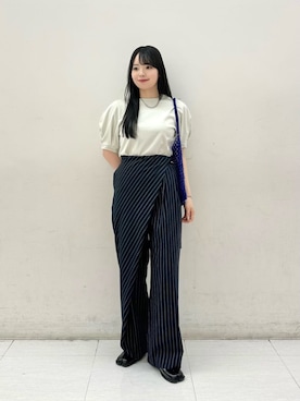 「BEAUTY&YOUTH UNITED ARROWS（ビューティーアンドユースユナイテッドアローズ）のアイテム（その他パンツ）」を使った、BEAUTY&YOUTH WOMENSさん（レディース・156cm）の夏コーディネート