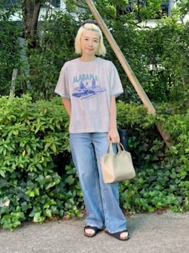 「upperhights（アッパーハイツ）のアイテム」を使った、BEAUTY&YOUTH WOMENSさん（レディース・161cm）の夏コーディネート