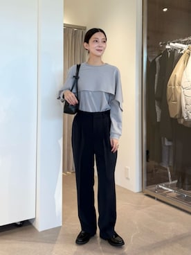 「BEAUTY&YOUTH UNITED ARROWS（ビューティーアンドユースユナイテッドアローズ）のアイテム（その他パンツ）」を使った、BEAUTY&YOUTH WOMENSさん（レディース・163cm）の夏コーディネート